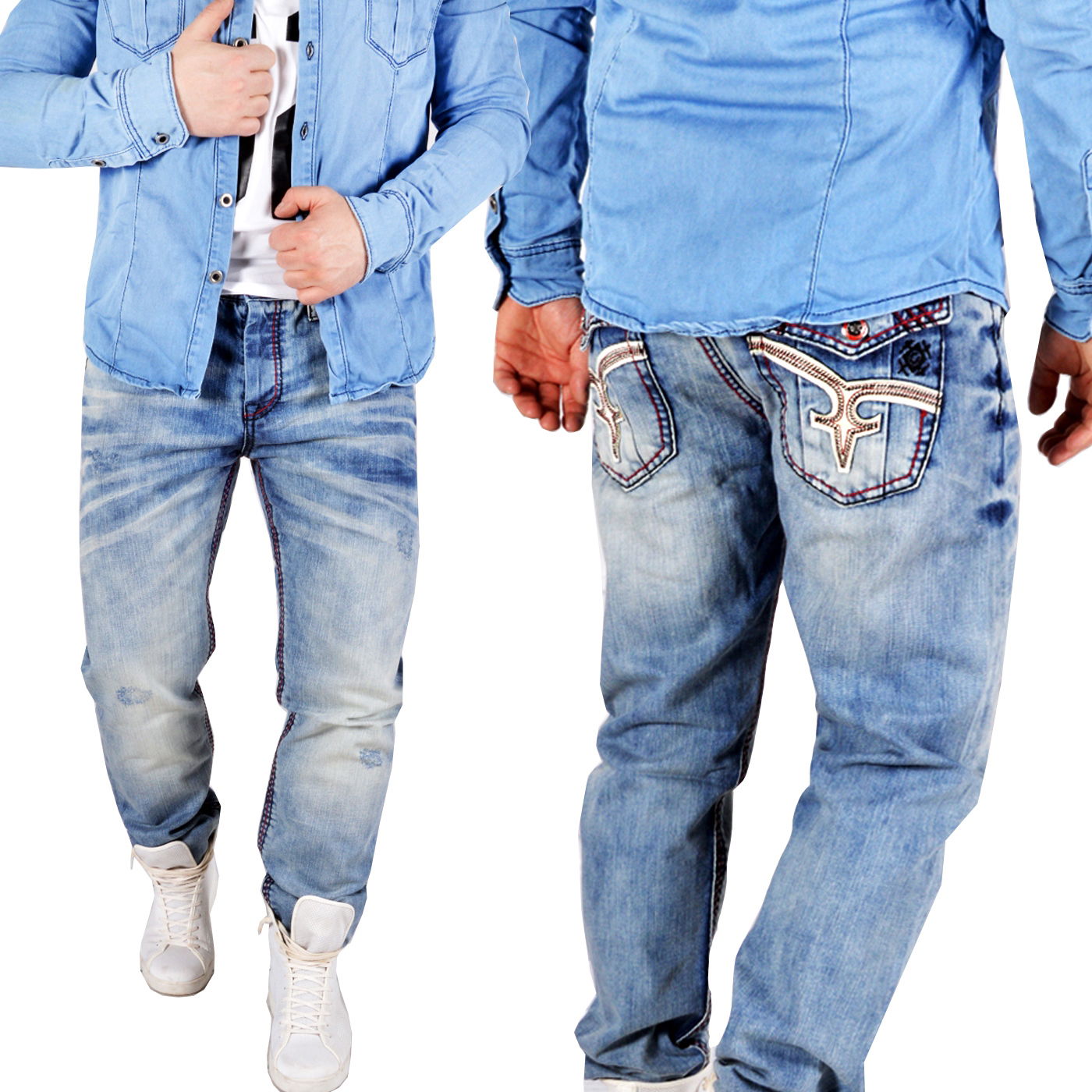 Džínsové nohavice Denim Regular brúsené