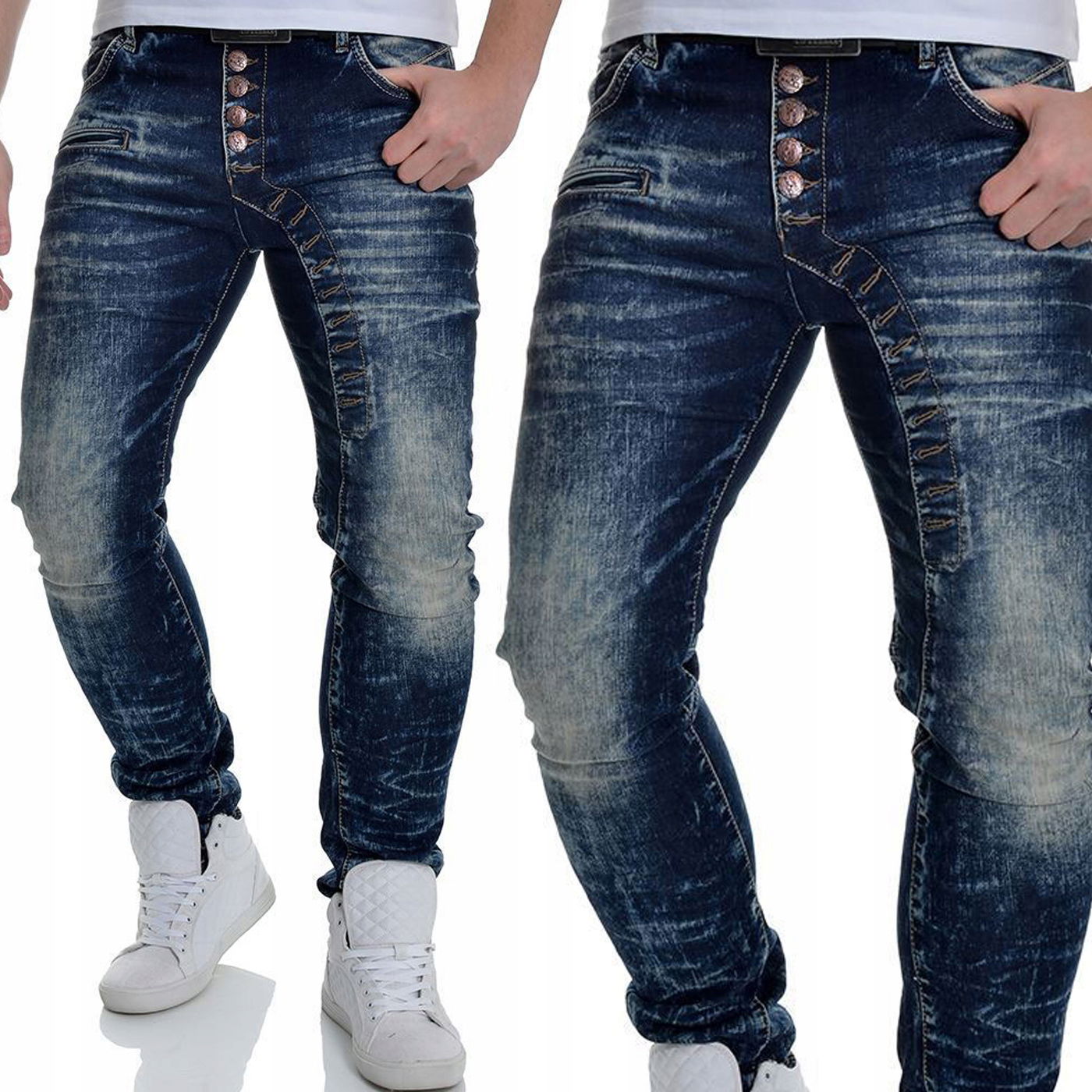 Džínsy Džínsové nohavice Cipo baxx Slim Fit