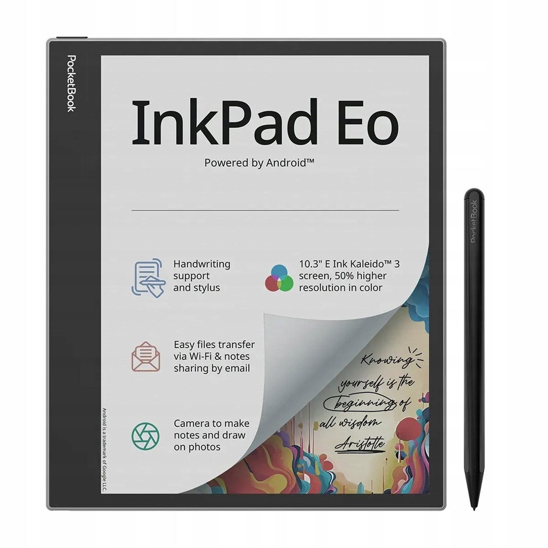 Ebook PocketBook InkPad Eo 10,3" E-Ink Kaleido 3 64GB Wi-fi Mist Gray