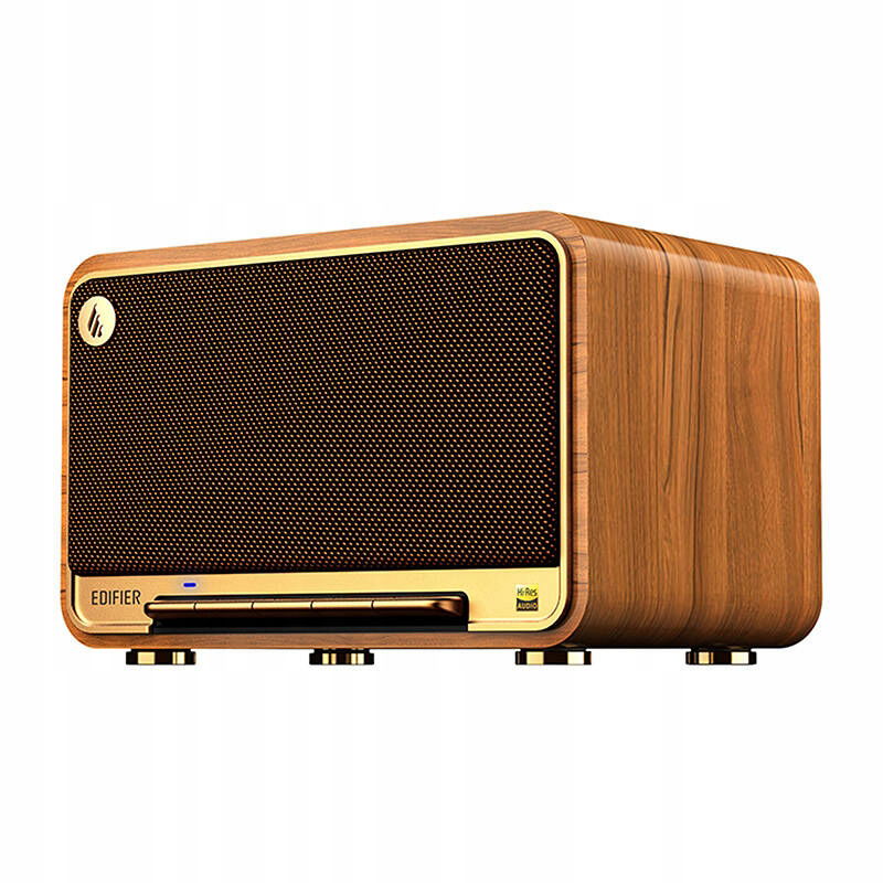 Edifier D32 Bluetooth 5.3 Retro reproduktor 60W Hi-Res Aux Multiroom Bronzový