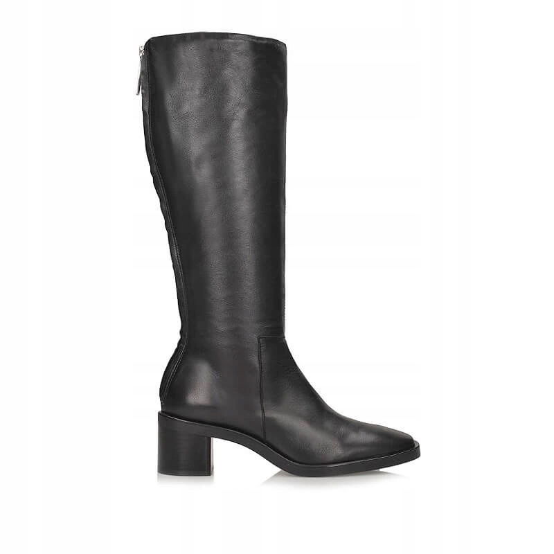 Elegantné originálne čižmy Calvin Klein HW0HW02812 Block Heel Knee Boot
