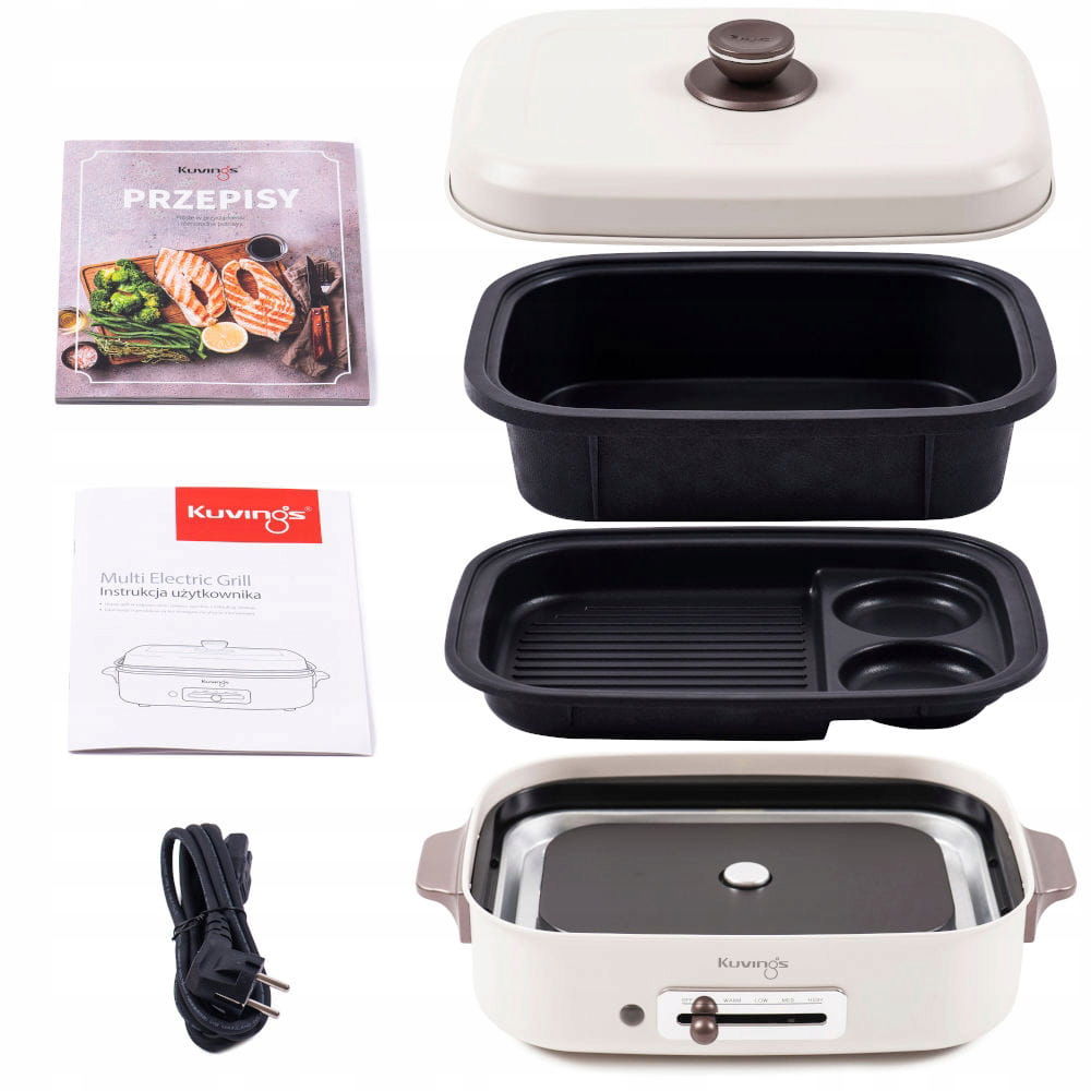 Elektrický gril Kuvings multigrill Ceramic Plus béžový