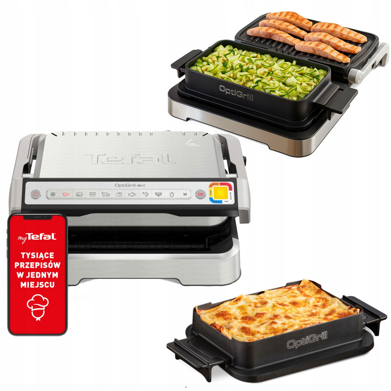 Elektrický gril Tefal OptiGrill GC774D30 4v1