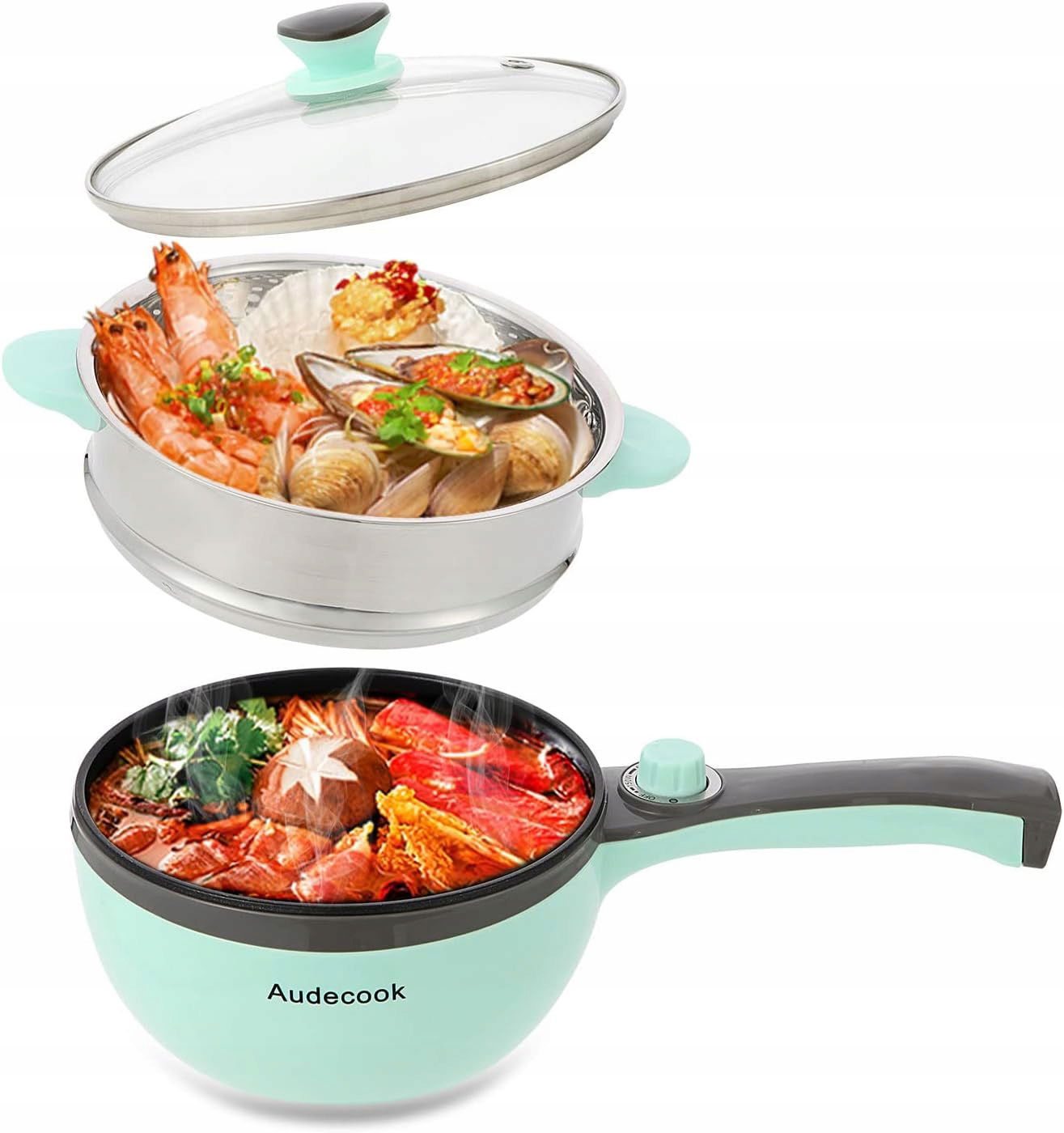 Elektrický hrniec Audecook AC001 mätový 1,5 l