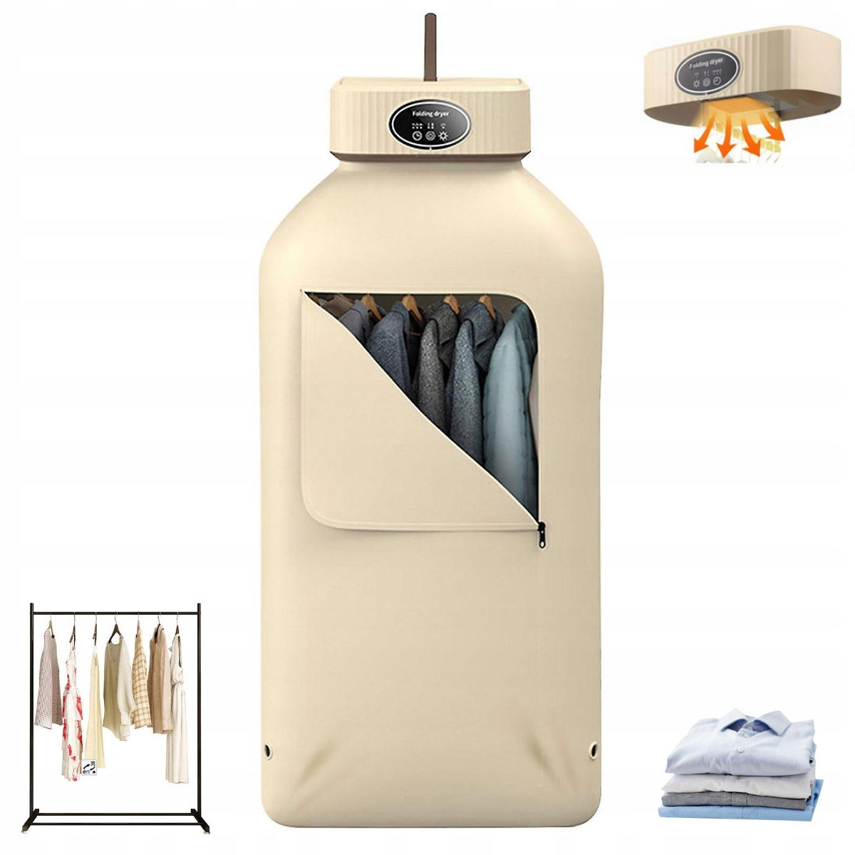 Elektrický Prenosný Závesný Sušiak Bielizne 600 W