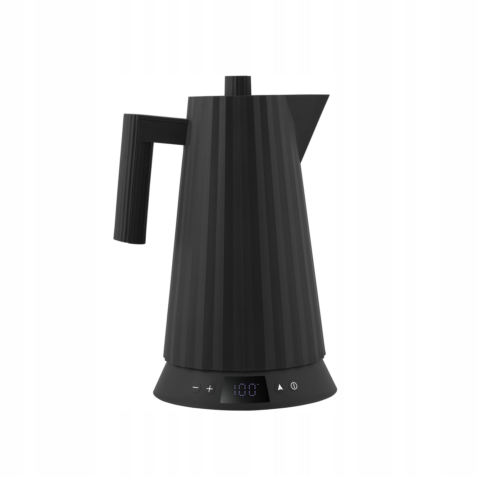 Elektrický varič Alessi Plissé 1,7L s reguláciou teploty čierny