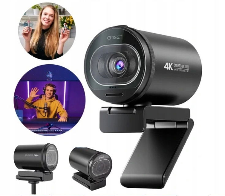Emeet Kamera 4K S600 Kamera 1080P s mikrofónom