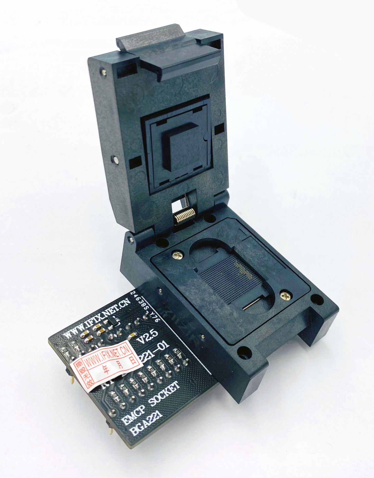 Emmc Emcp BGA221 -> adaptér Zif Pdip v2.5 RT809H