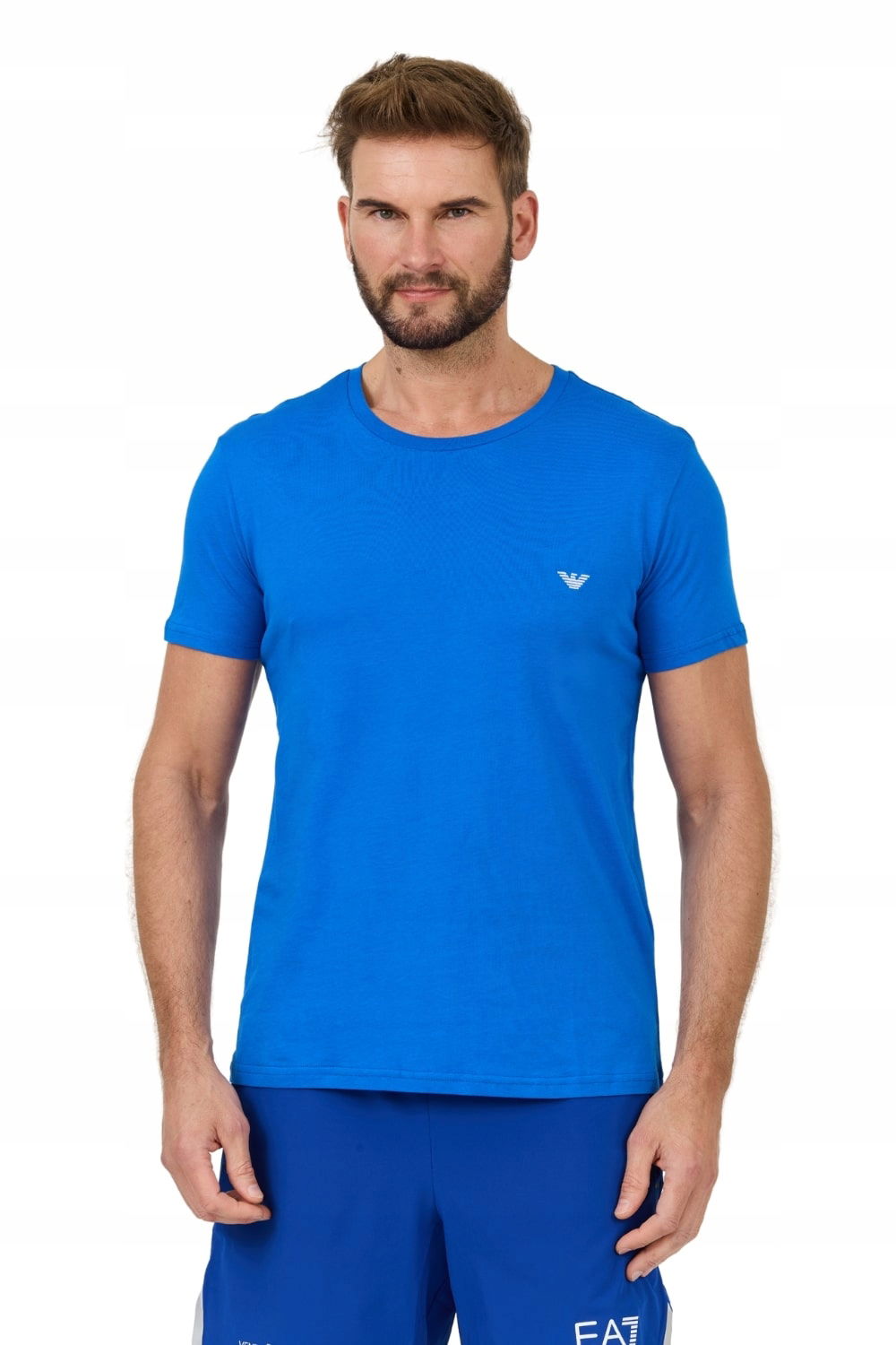 Emporio Armani Modré tričko basique XL