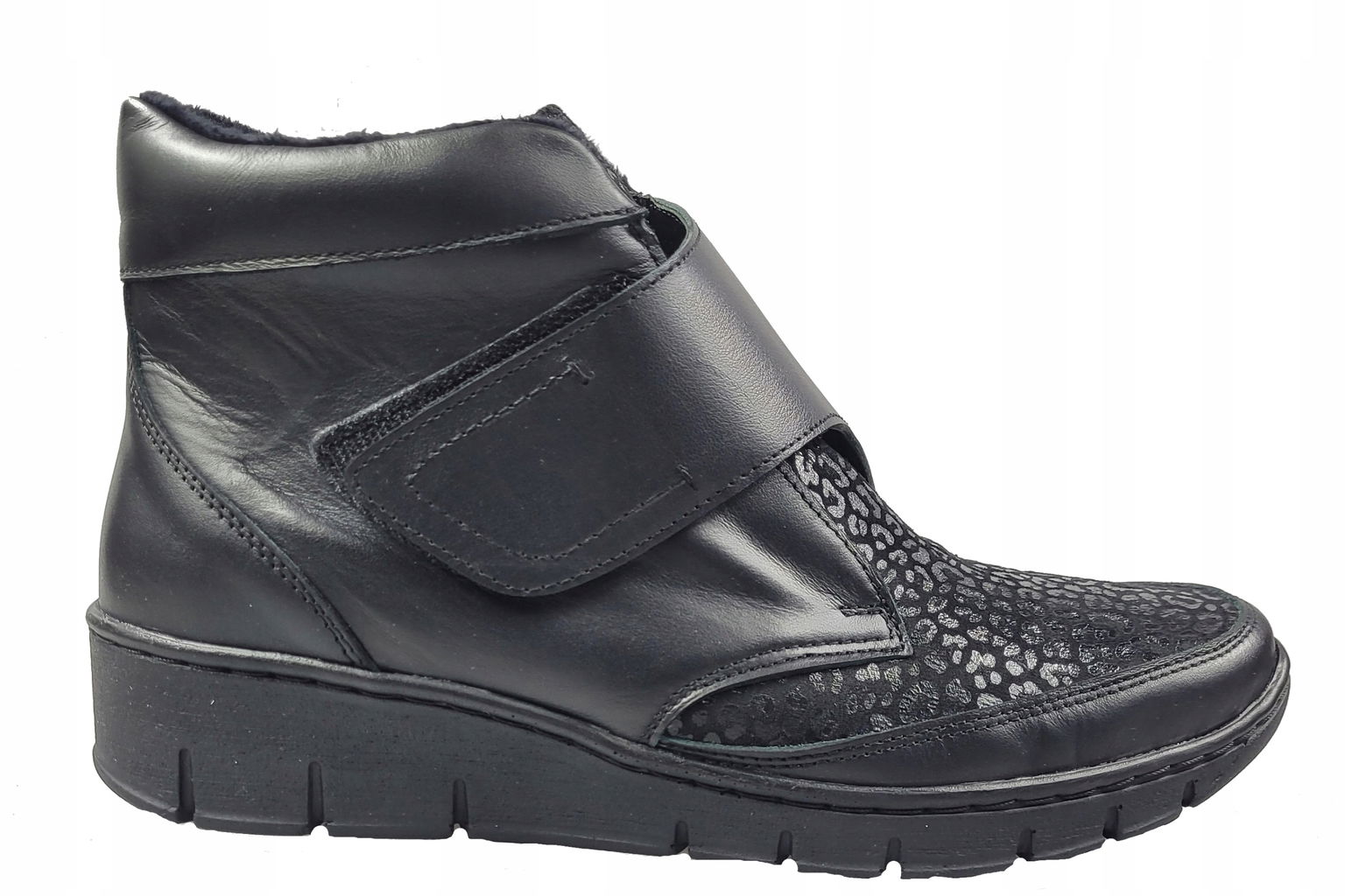 Enna Botki 2303 Čierna+stretch r36