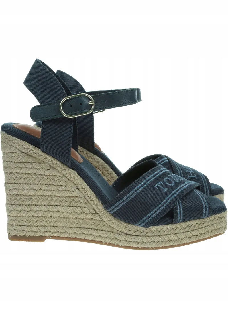 Espadrilky Tommy Hilfiger High Wedge FW0FW08668 DW6 37