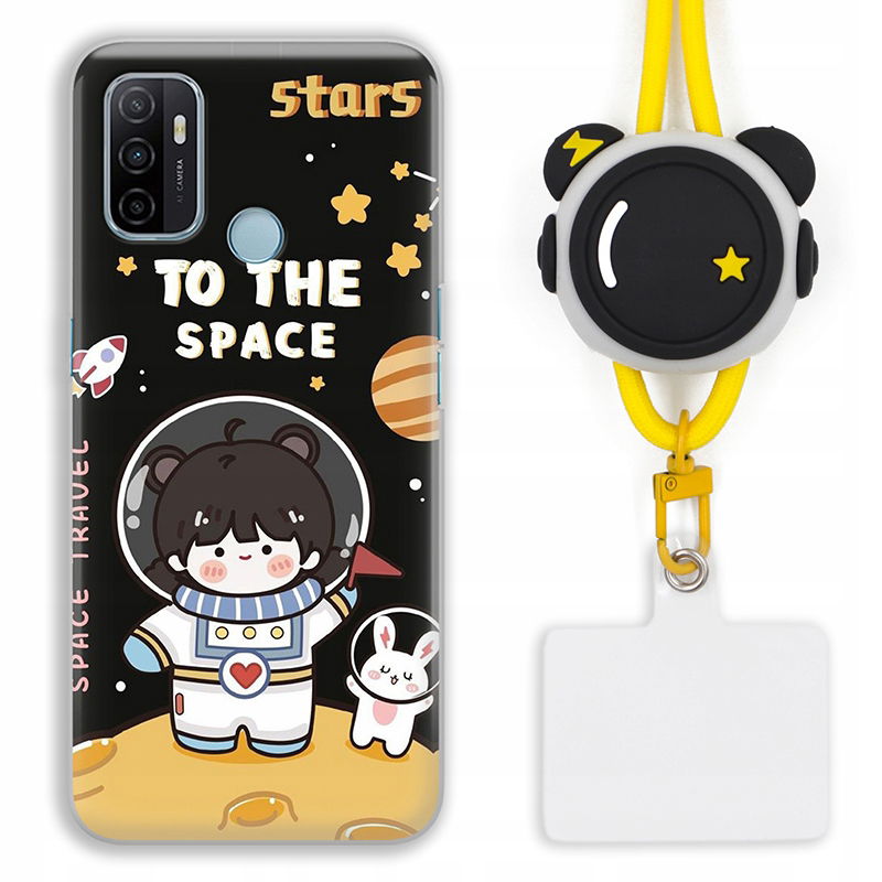 Etui pre Oppo A53 Puzdro krytka Astronaut Vesmír Space Módne vzory