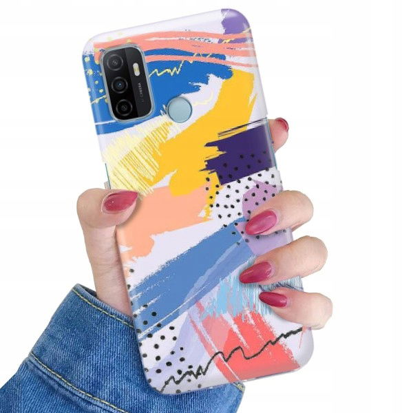 Etui pre Oppo A53s Farebné letné pastely s vzormi