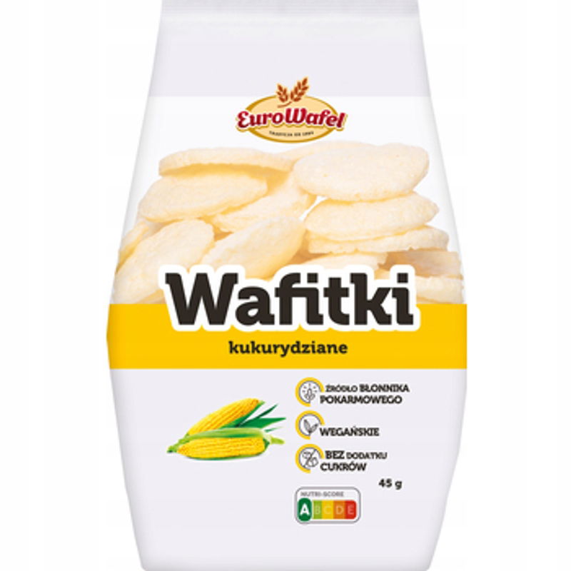 Eurowafel Kukuričné wafty 45 g