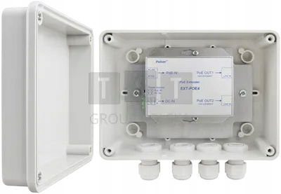 Extender Poe V Hermetickom Puzdre Pre 2 Ip Kamery