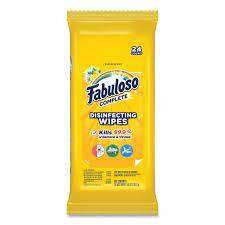 Fabuloso Lemon 24 ks Antibakteriálne utierky