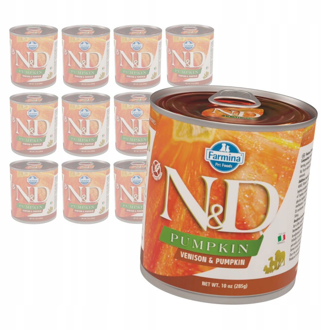 Farmina N&d Dog Venison Pumpkin 12x285g Vlhké Krmivo pre psa Jeleň a Tekvica