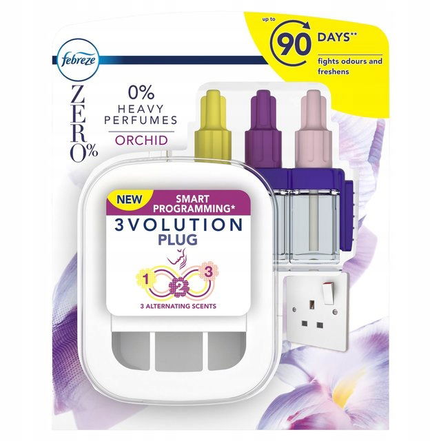 Febreze 3 Volution Orchidee Zero Zariadenie Vložka Ambi Pur Orchidea