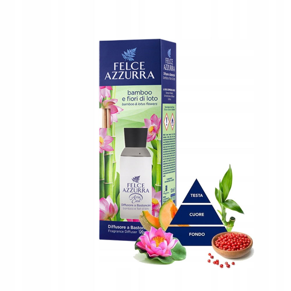 Felce Azzurra Vonné tyčinky Bambus And Lotus Flowers 120 ml