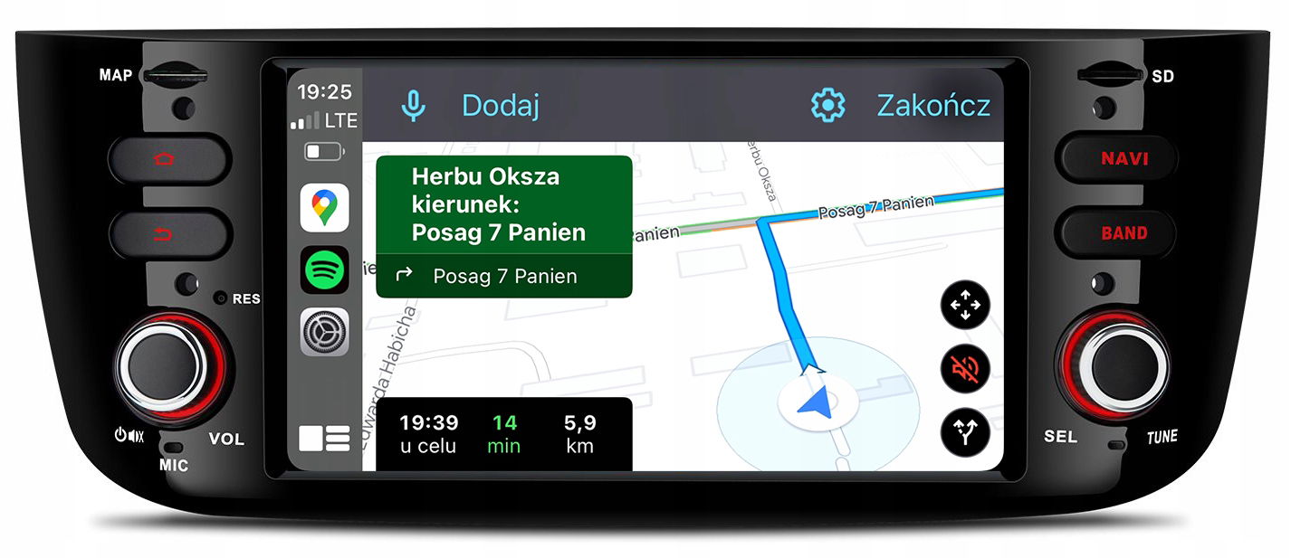 Fiat Punto Evo Linea Rádio Navigácia Android Carplay