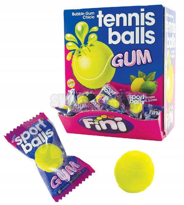 Fini Tennisball Plnené Žuvačky S Ovocnou Šťavou 200ks