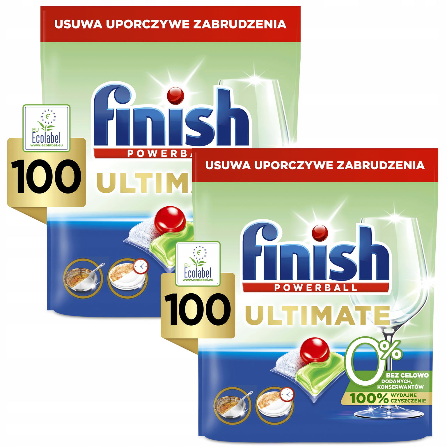 Finish Ultimate 0% Kapsule do umývačky riadu Ekologické Eco 200 kusov