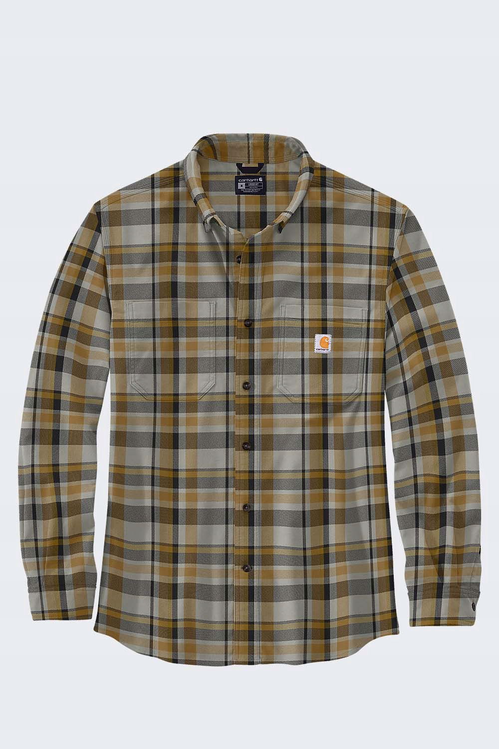 Flanelová košeľa Carhartt Rugged Flex Mid Malt