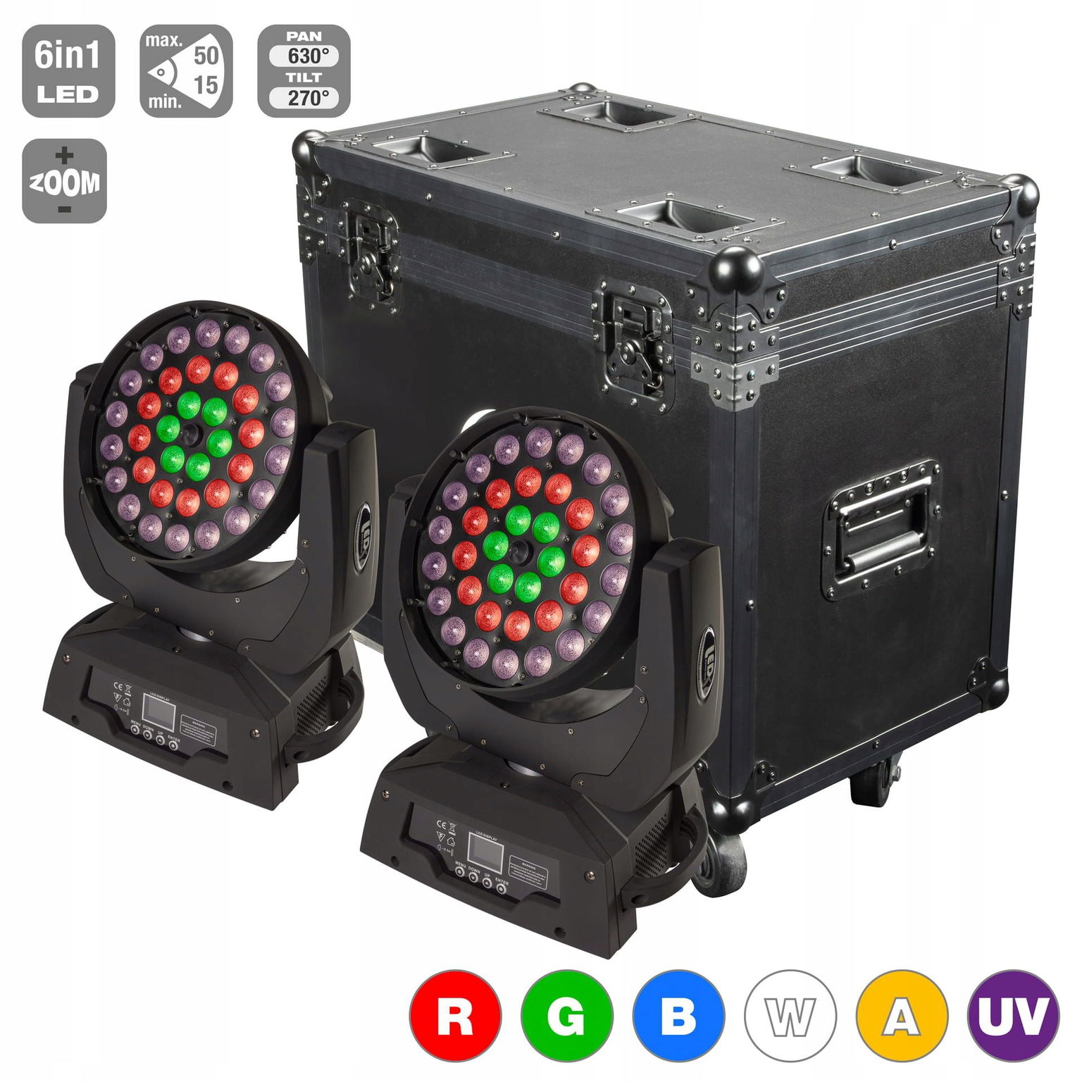 Flash Mh-wash Led 3615 Auv SET2 sada 2 hlavíc puzdro (F7100766)