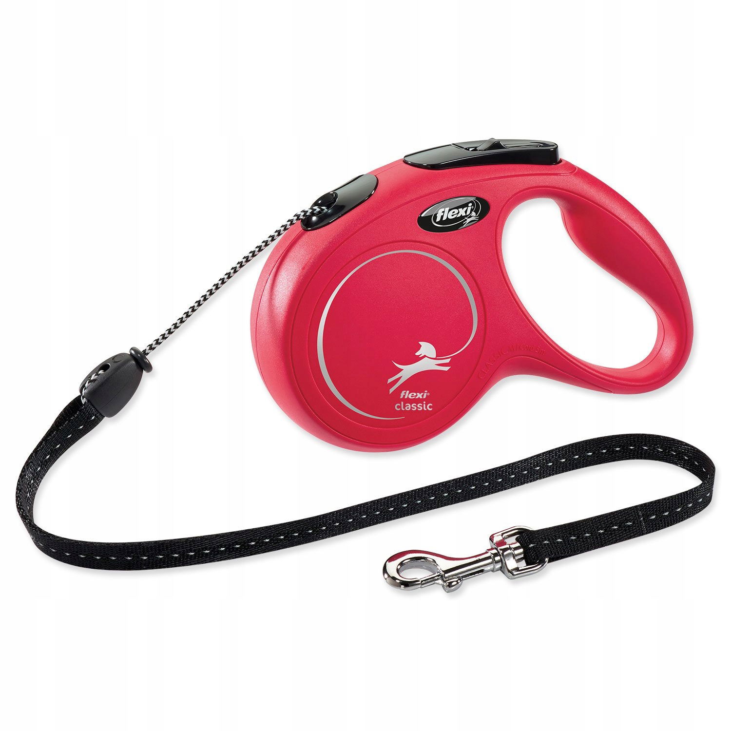 Flexi Vodítko Classic M lanko 5m červené