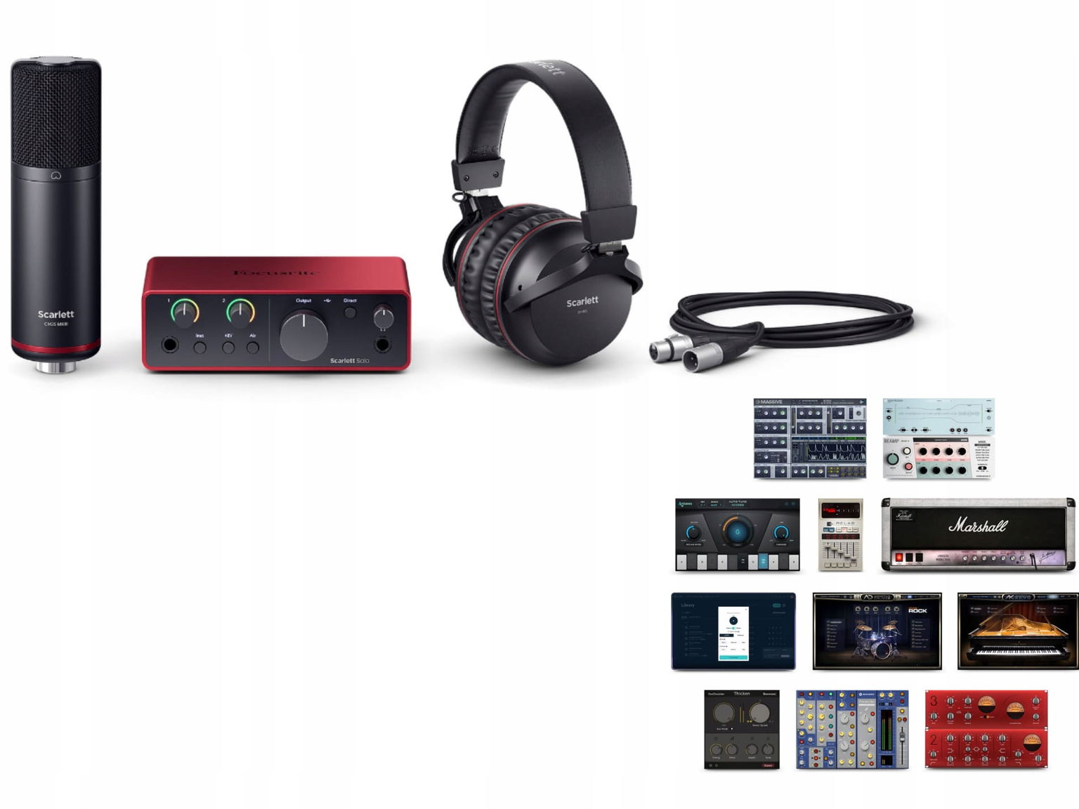 Focusrite Scarlett Solo Studio 4Gen Sada na nahrávanie