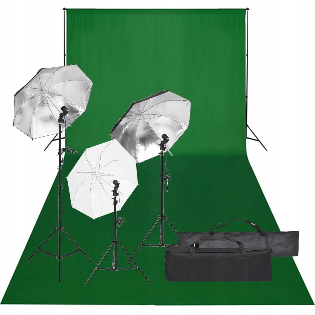 Fotografický set StudyLight 5500K 600x300 cm zelený