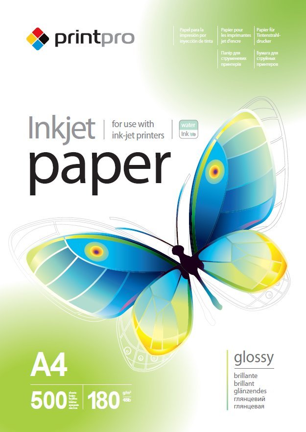 Fotopapier lesklý PrintPro A4 180 g/m² 500 ks