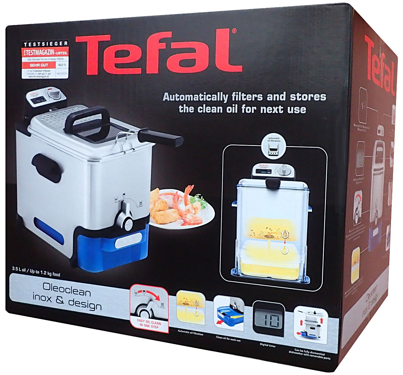 Fritéza Tefal FR8040 Pro Inox Tradičná 3.5 L 2300 W