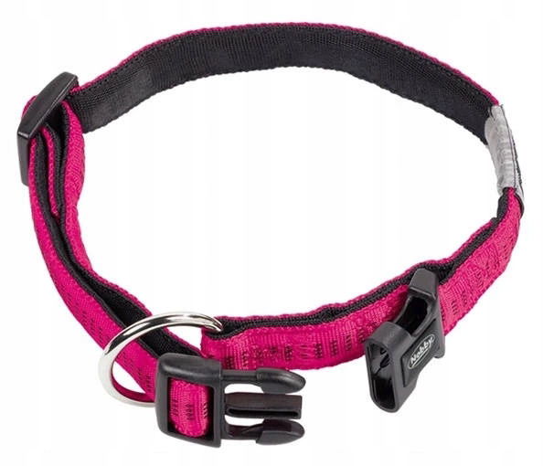 Fuchsiový obojok 10 mm x 20-30 cm Nobby Soft Grip
