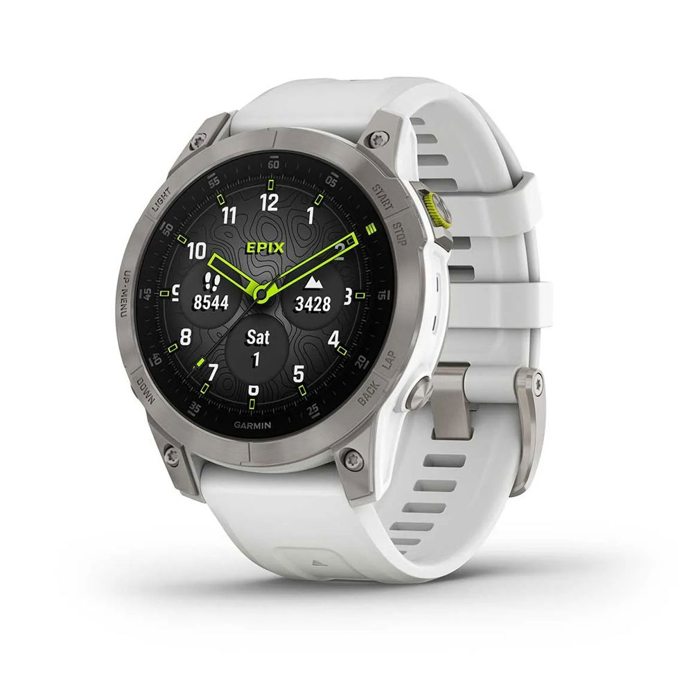 Garmin epix (Gen 2) Sapphire, Silver White
