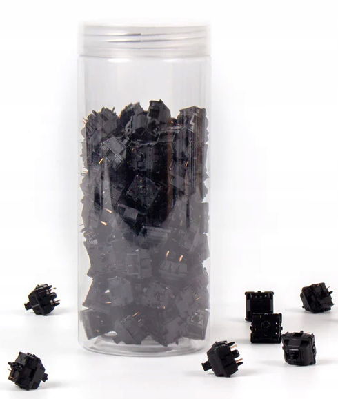 Gateron Oil King Lubed Black Linear Switch Lineárne mechanické spínače