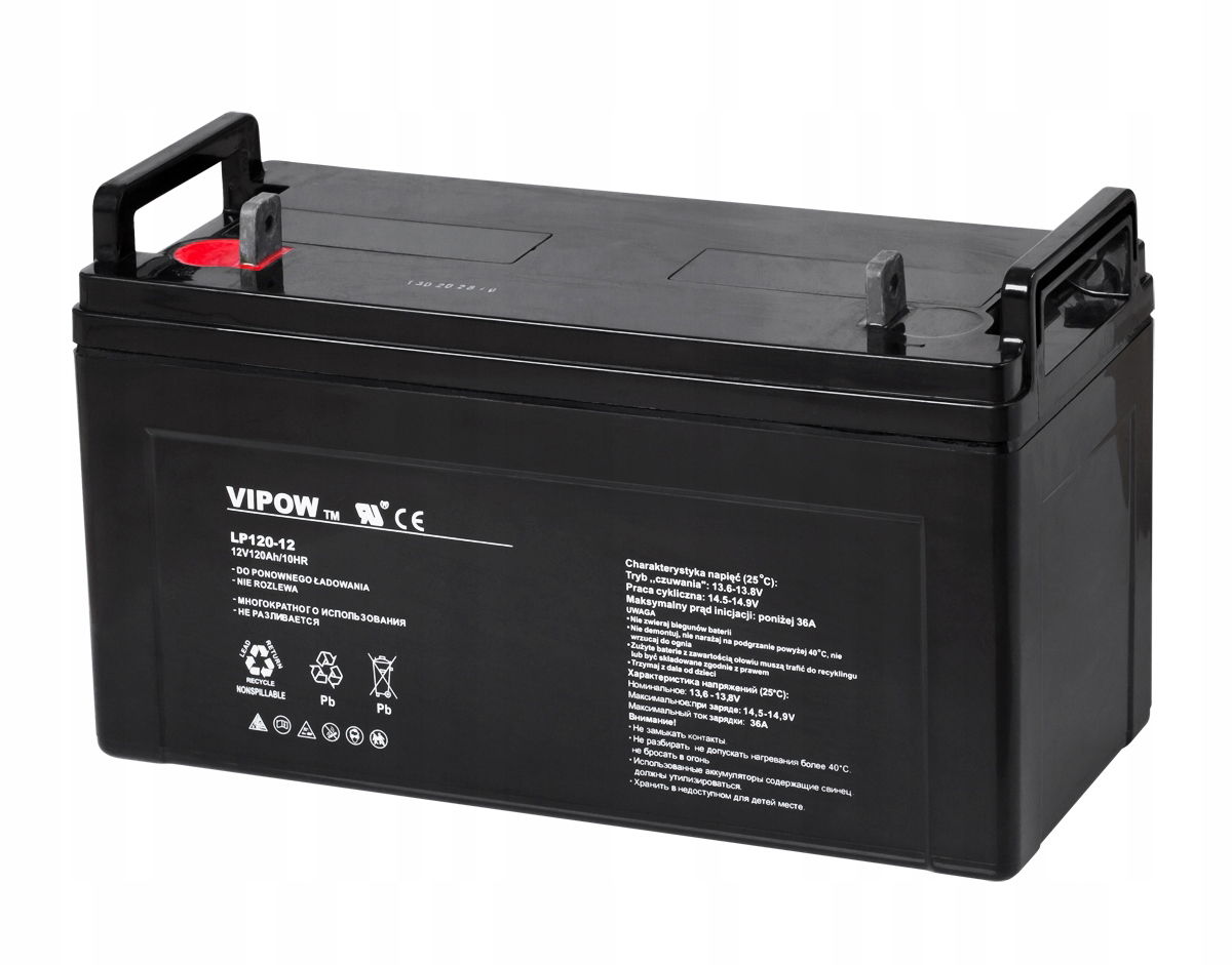 Gélová batéria Vipow 12V/120Ah