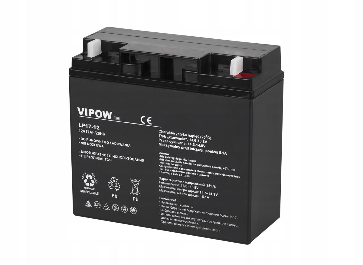 Gélová batéria Vipow 12V/17Ah