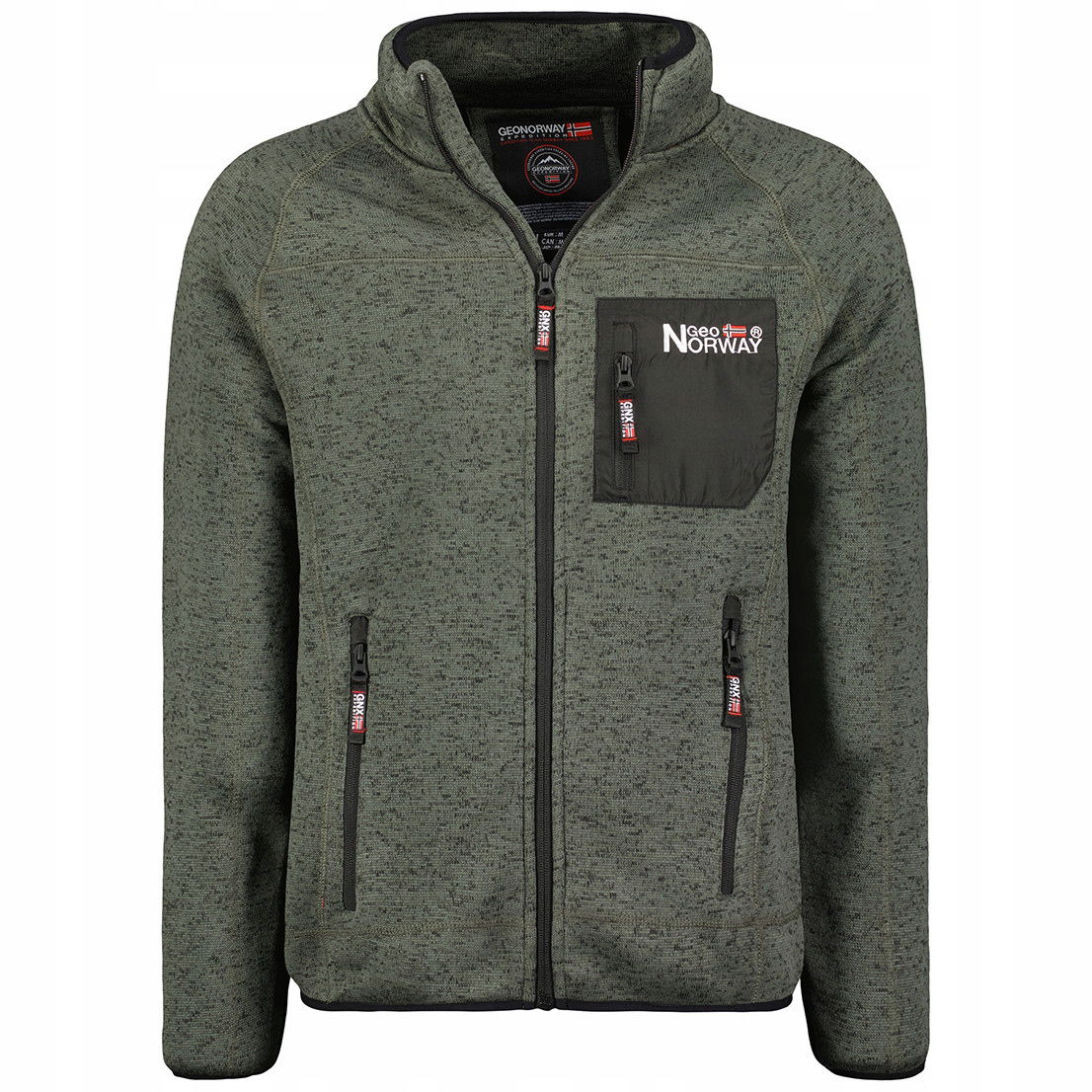 Geographical Norway mikina pánska Title Men zips S tmavo šedá