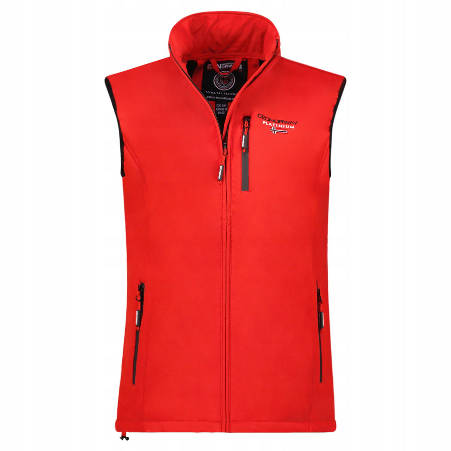 Geographical Norway vesta dámska Vacer Lady softshell M červená