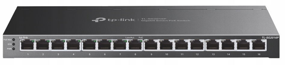 Gigabitový prepínač Smart JetStream 16p (8xPoE)