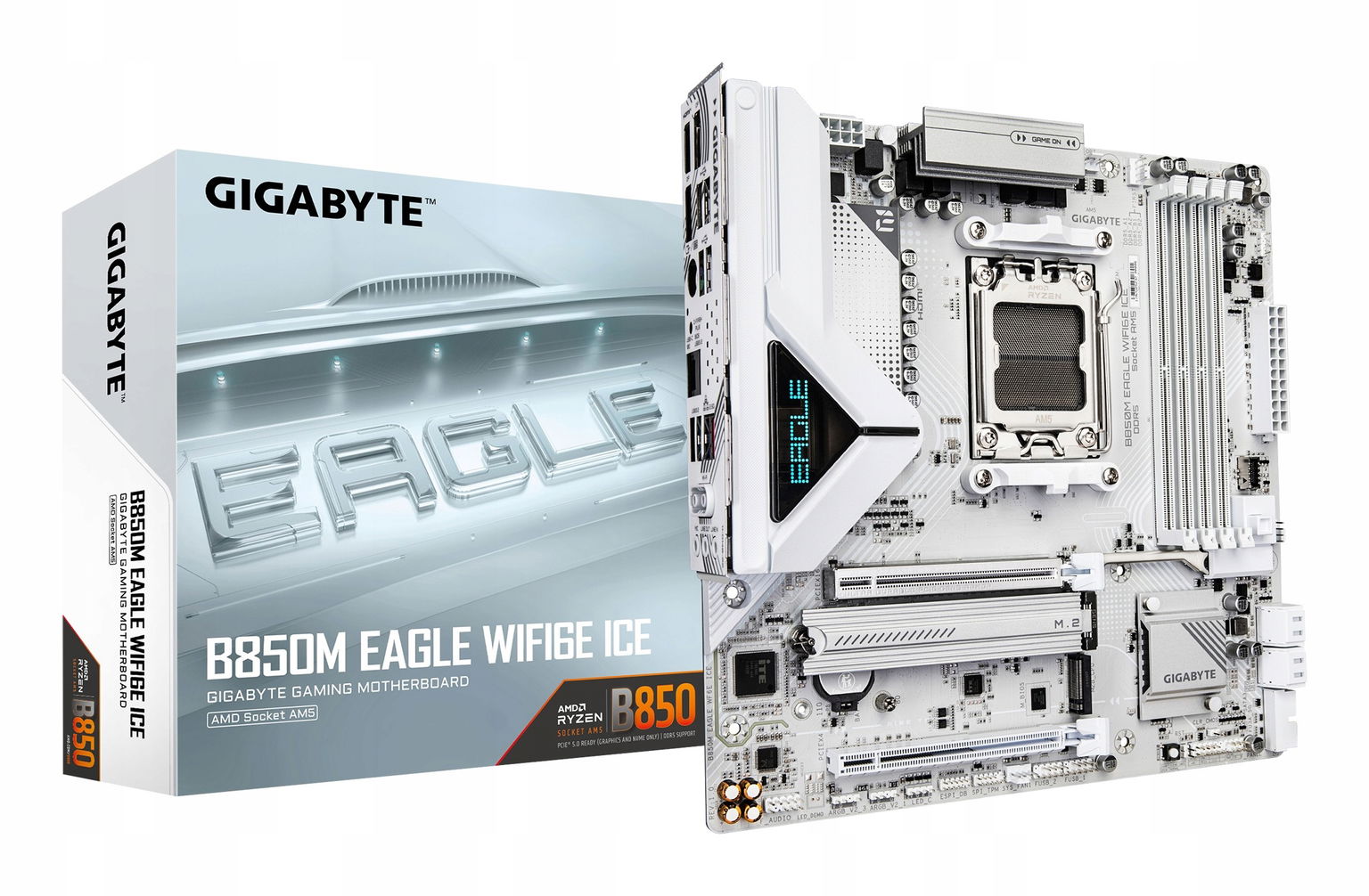 Gigabyte B850M Eagle WIFI6E Ice Amd B850 Zásuvka AM5 micro Atx