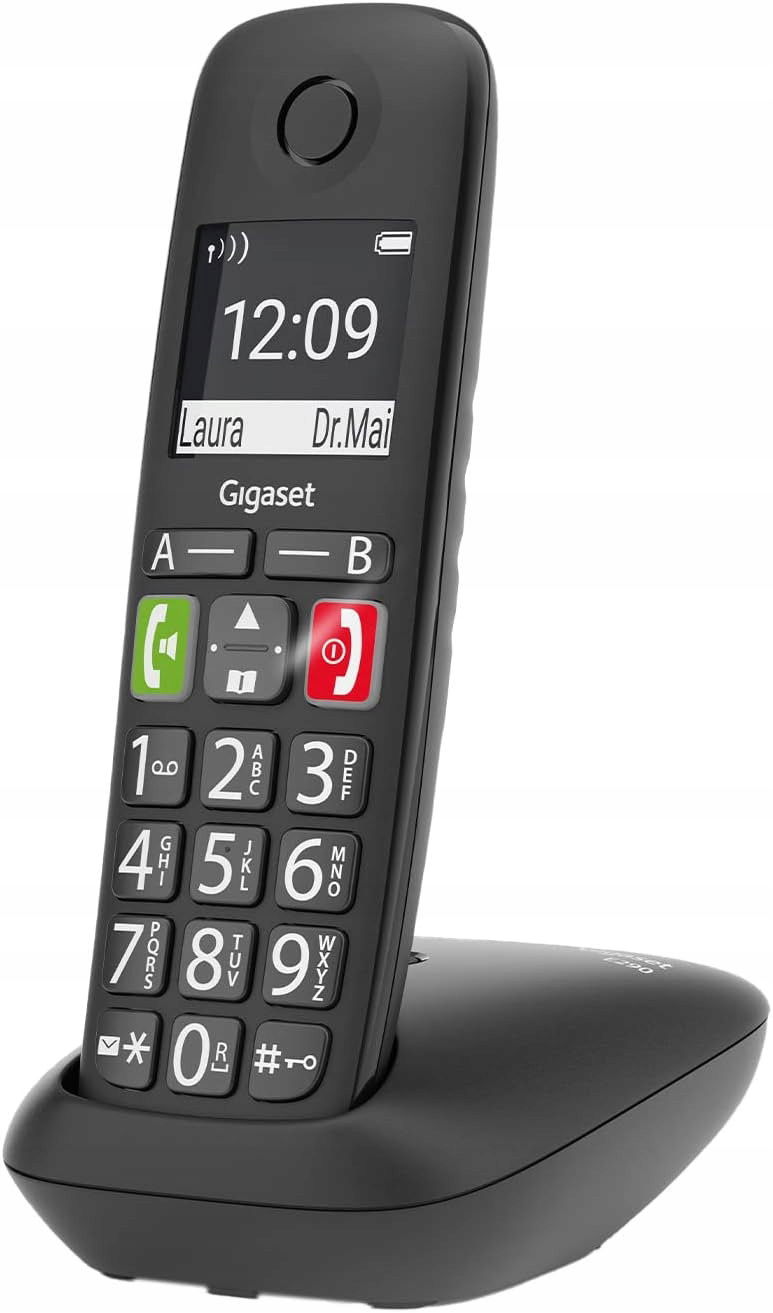 Gigaset E290, analógový telefón (čierny)