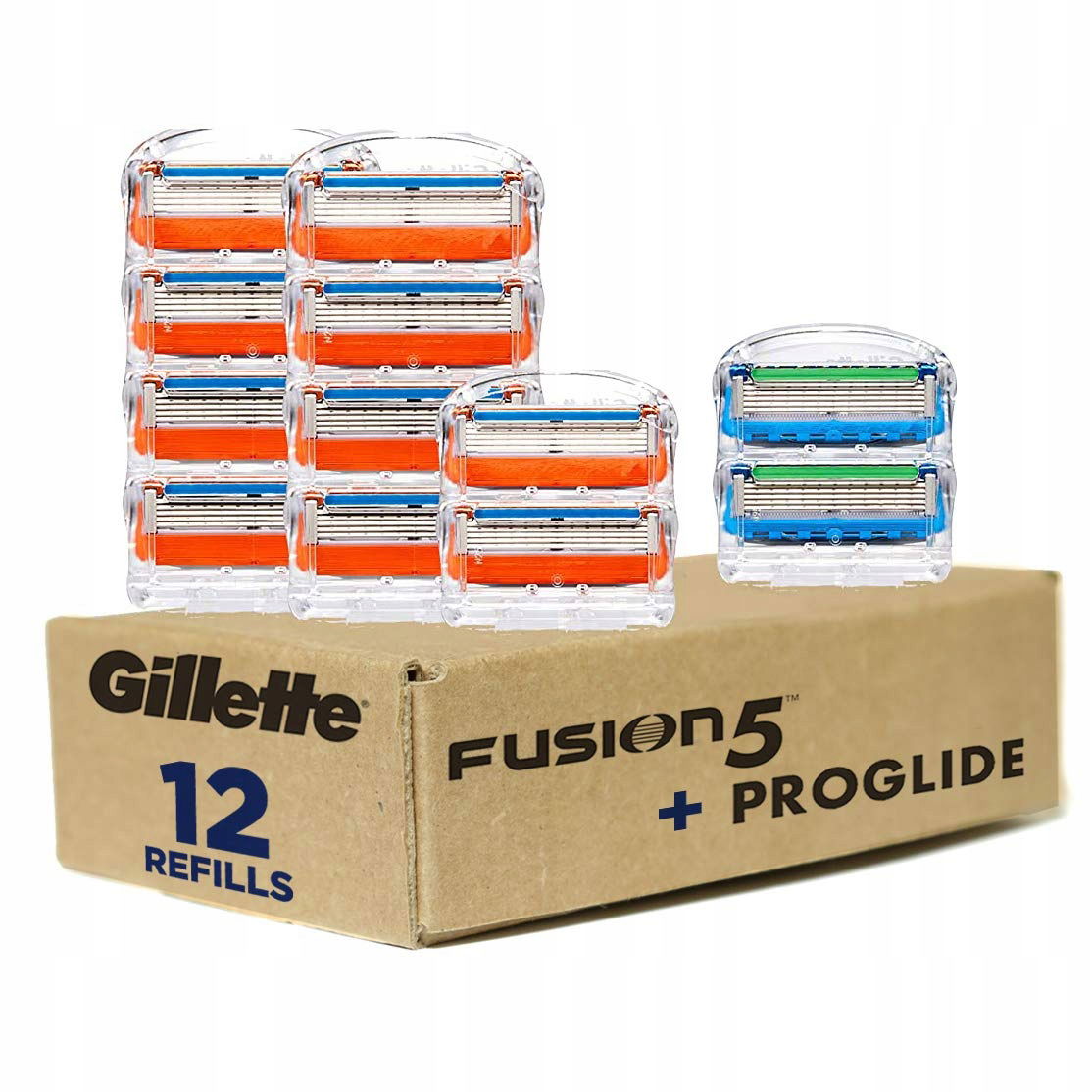 Gillette Fusion5 10ks Proglide 2ks náplne Usa