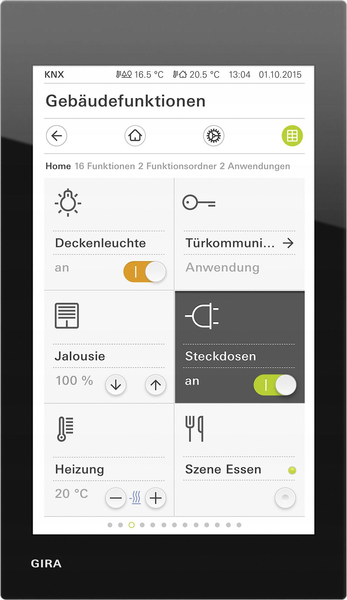 Gira Knx Panel G1 PoE čierny 2069 05 Gira One