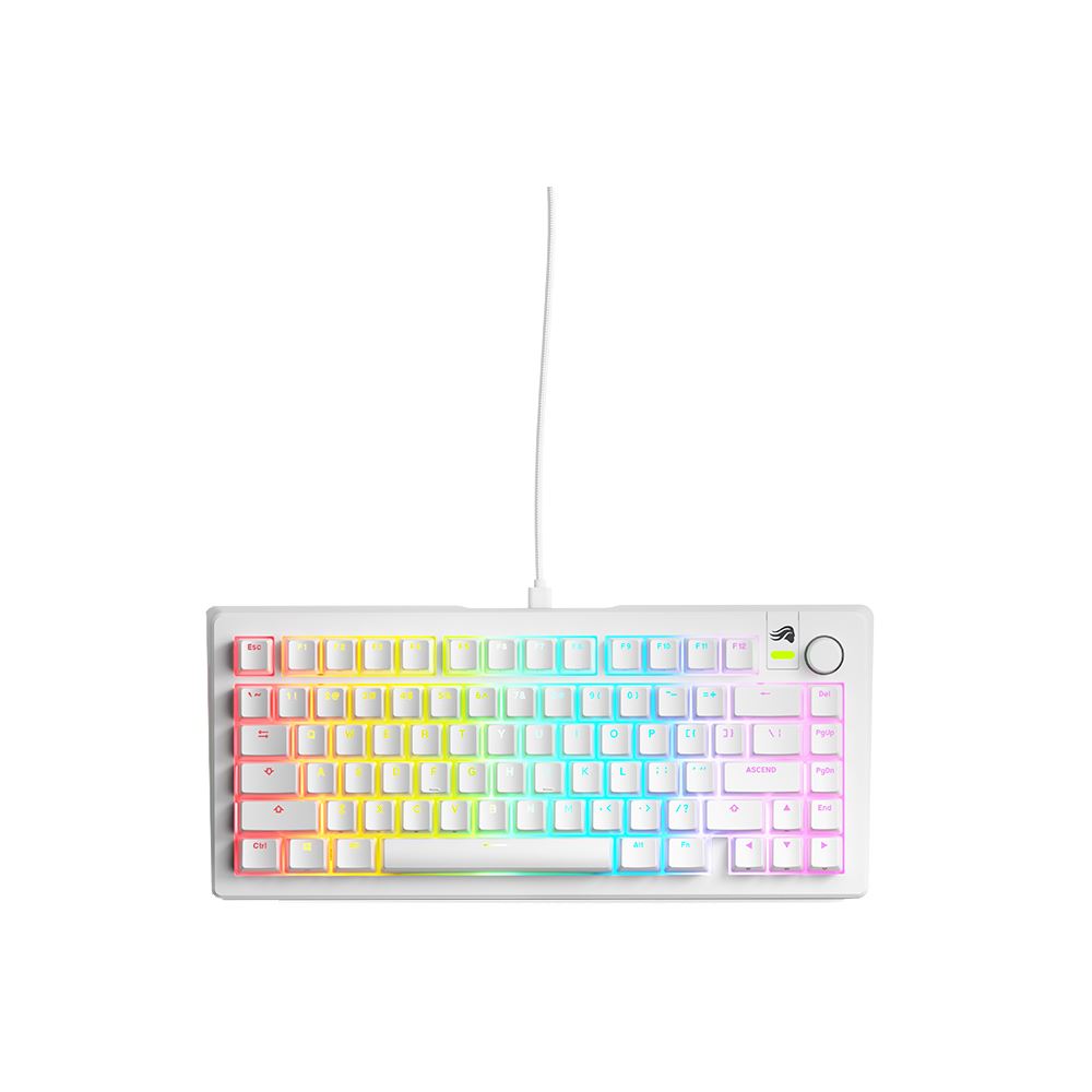 Glorious Gmmk 3 75% Prebuilt Wired Rgb biela mechanická klávesnica