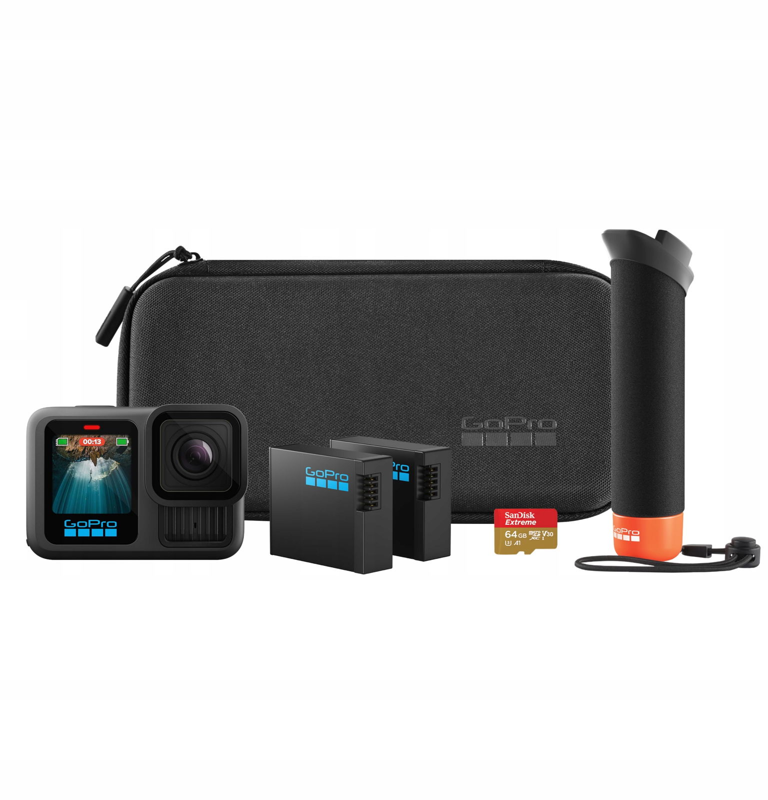 GoPro HERO13 Black Sada – 2 batérie, karta 64 Gb, taška, držiak Handler