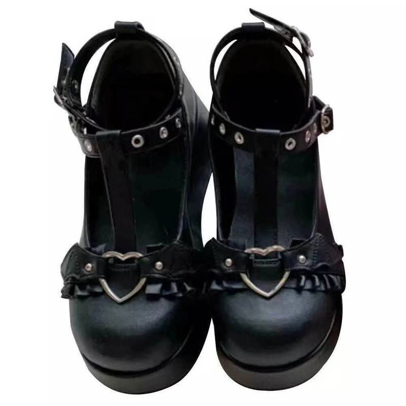 GOTH51 Topánky na platforme Lolita, Harajuku 36