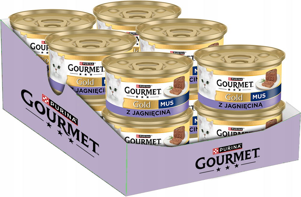 Gourmet Gold jahňacia pena 85 g vlhké krmivo pre mačky
