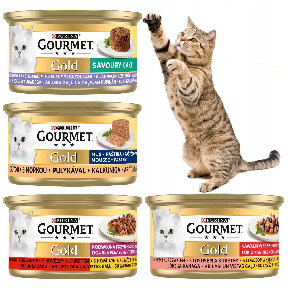 Gourmet Gold Krmivo Pre Mačky MIX Chutí 12x85g